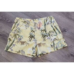 Coconut Pier Collection Women's Yellow Floral Shorts Size Large
